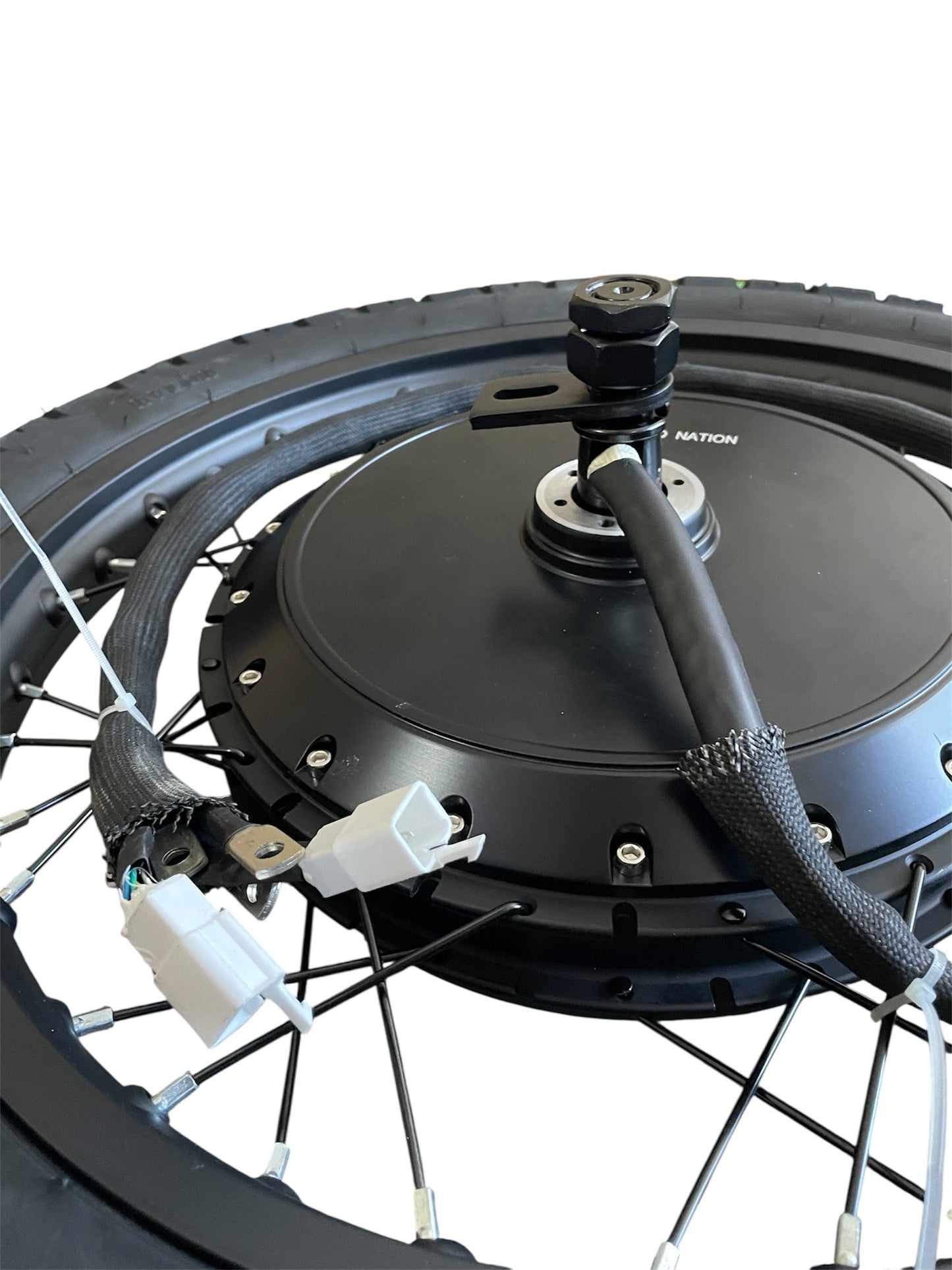 8000W Electric Bike Hub Motor Wheel, High-Performance Conversion Kit, Black