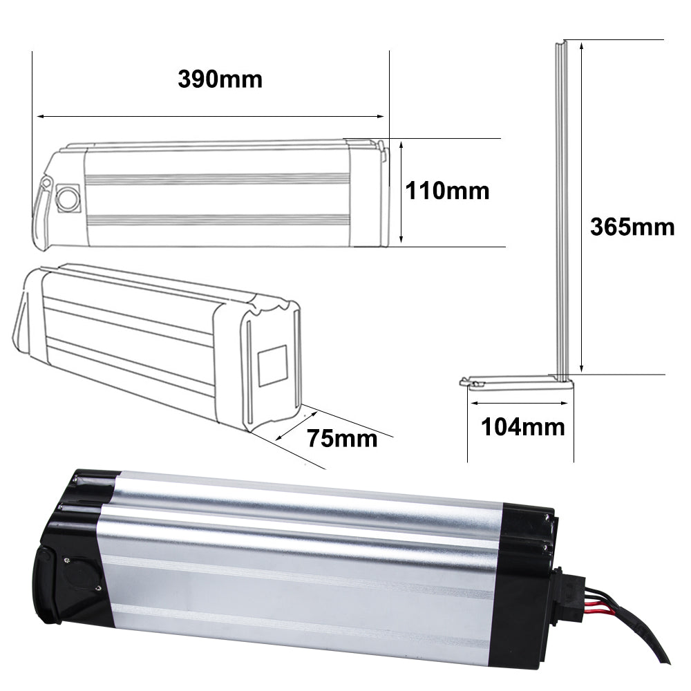 48v 13ah Silverfish Ebike Battery