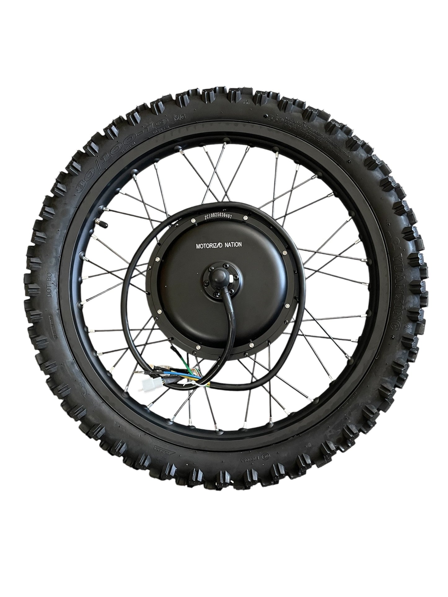 19 inch Electric Enduro Motorcycle Wheel Set, 5000W Hub Motor, Front and Rear Wheel Set