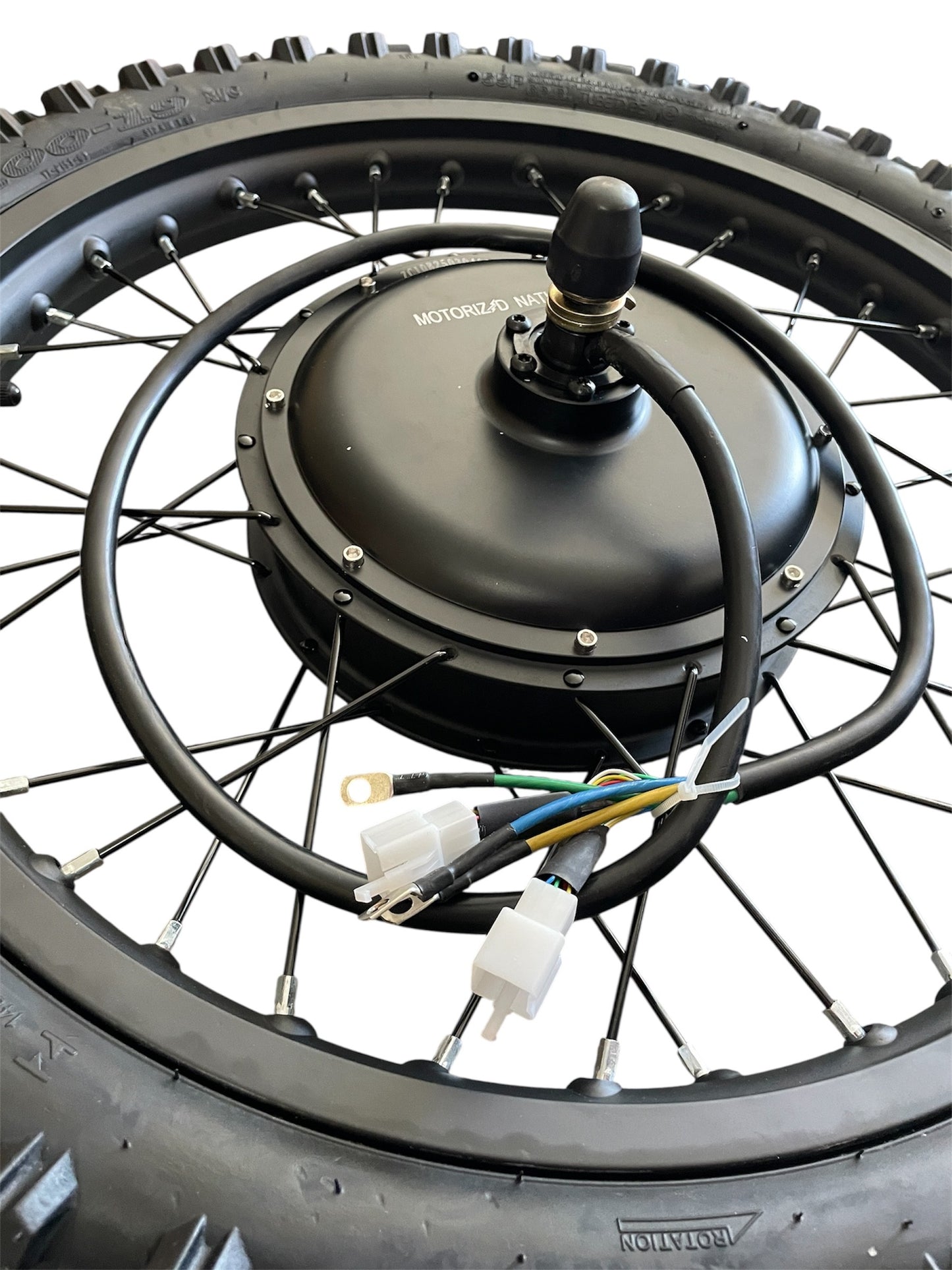 19 inch Electric Enduro Motorcycle Wheel Set, 5000W Hub Motor, Front and Rear Wheel Set