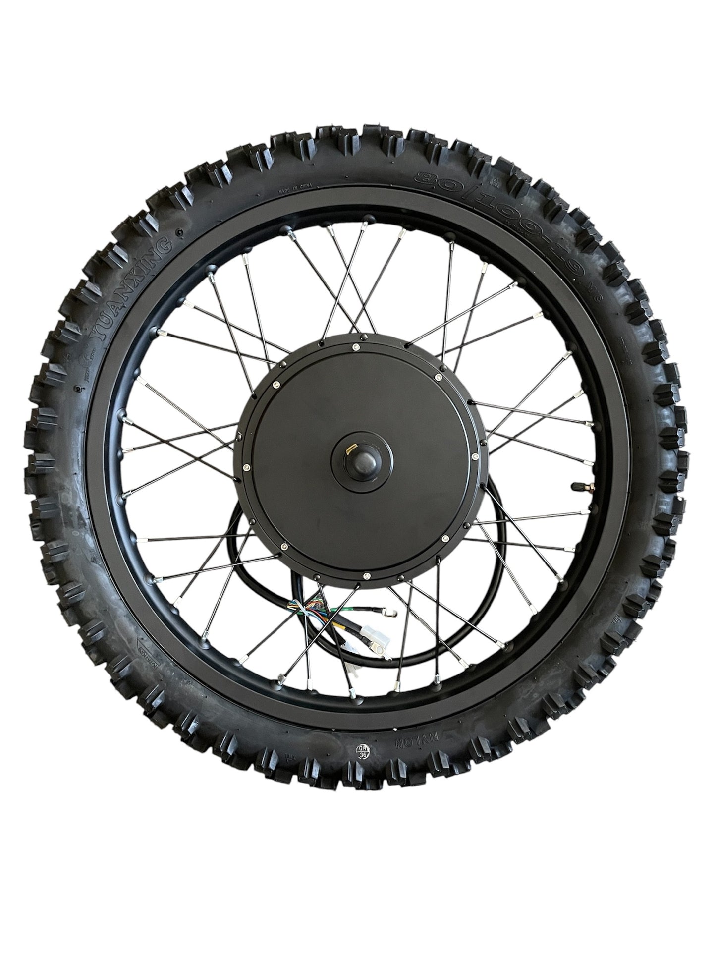 19 inch Electric Enduro Motorcycle Wheel Set, 5000W Hub Motor, Front and Rear Wheel Set