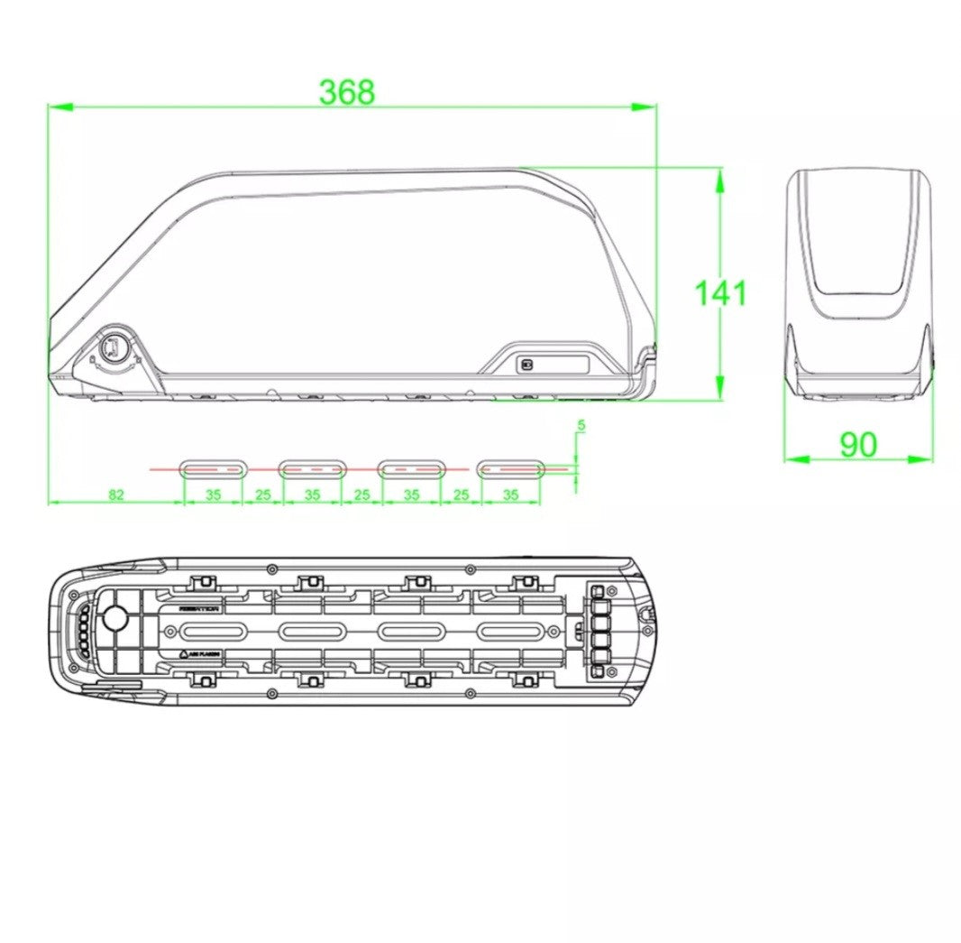 48v 18ah Ebike Lithium Battery
