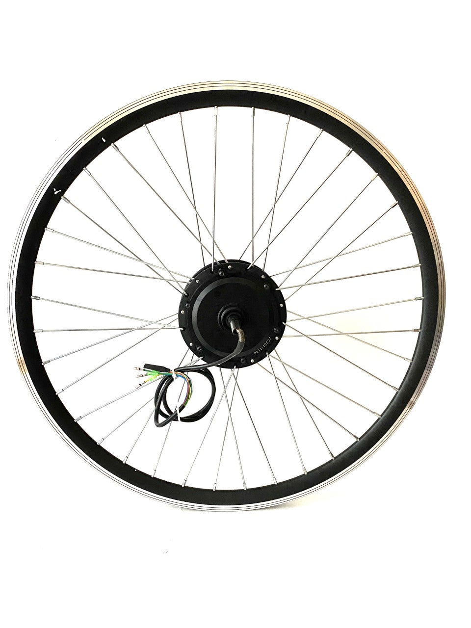 26" , 27.5'', 29" or 700c - 500w Geared Front wheel kit